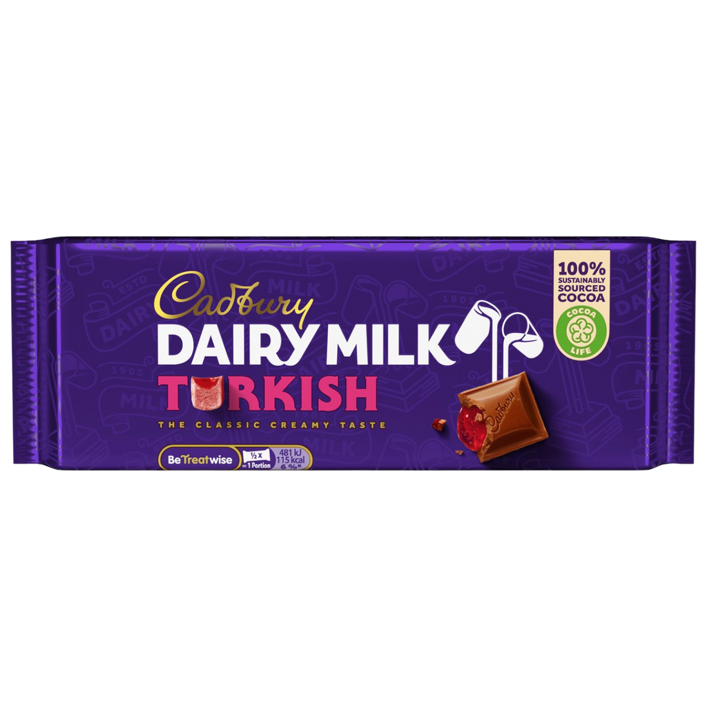 Cadbury Dairy Milk Turkish Chocolate Bar (Ireland) - 1.7oz (47g)