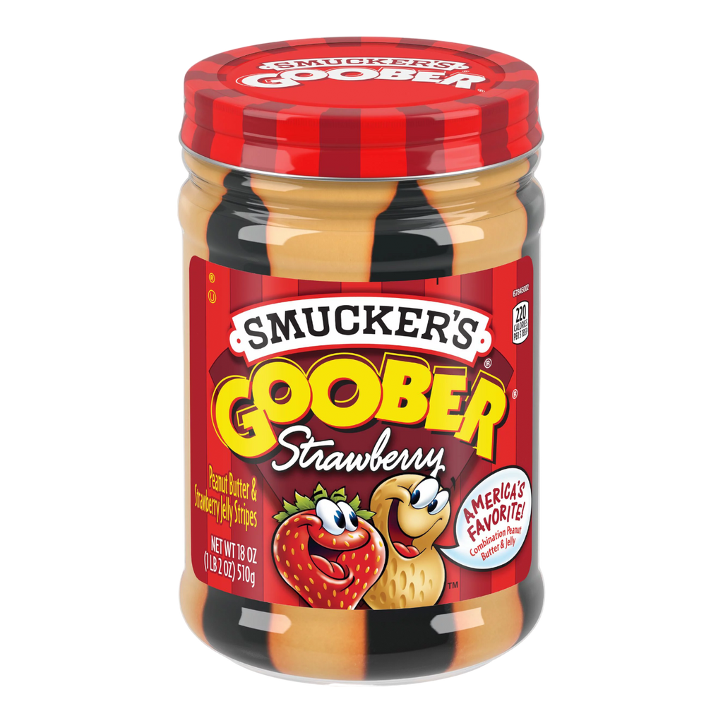 Smuckers Goober Strawberry Peanut Butter Jelly Stripes - 18oz (510g)