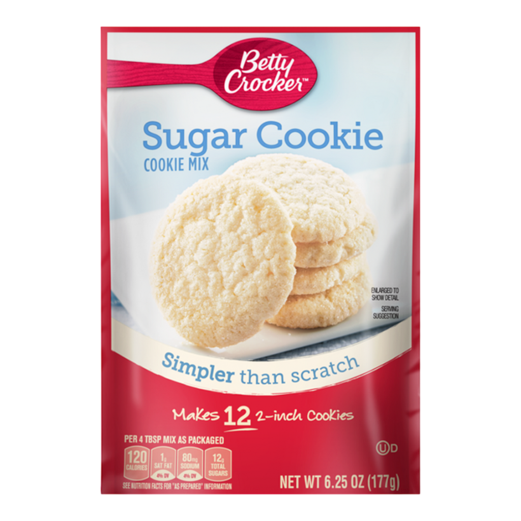 Betty Crocker Snack Size Sugar Cookie Mix - 6.25oz (177g)