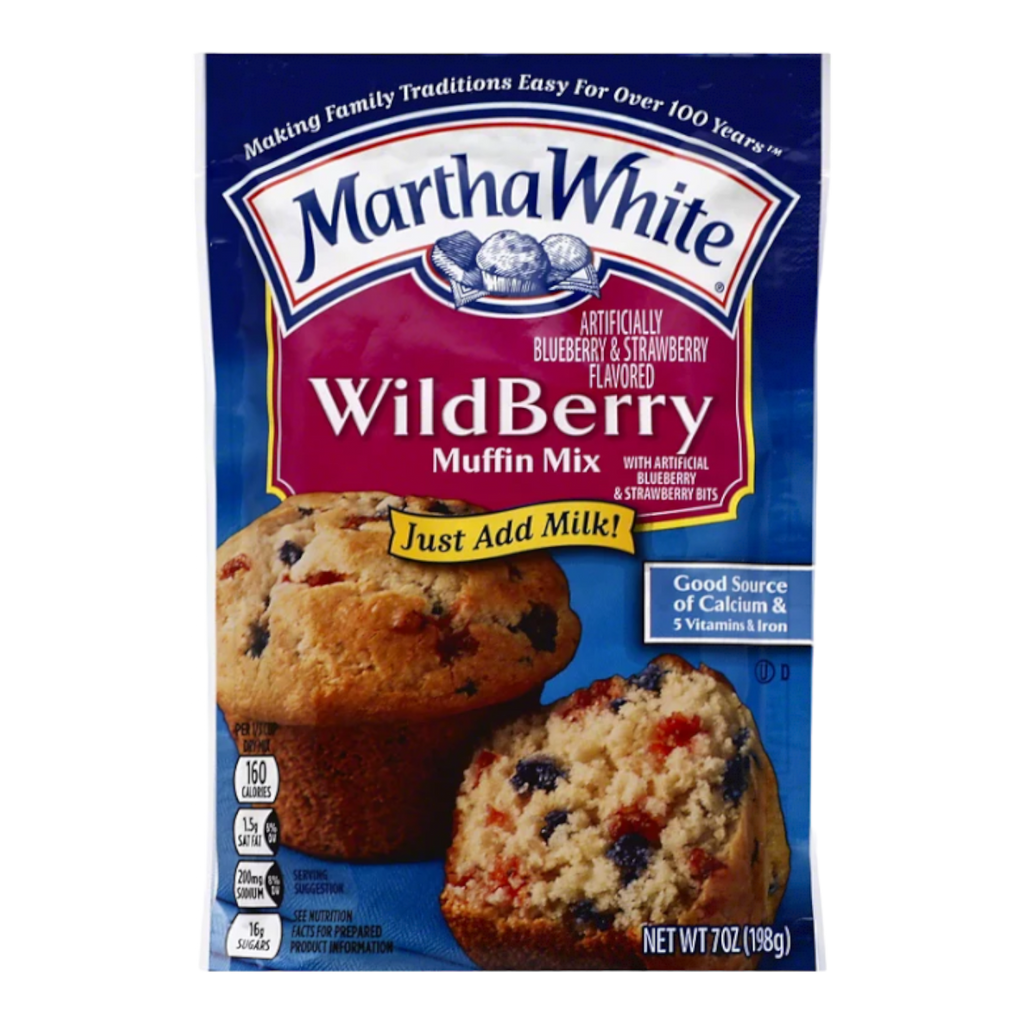 Martha White Wildberry Muffin Mix - 7oz (198g) BB 17.12.2023