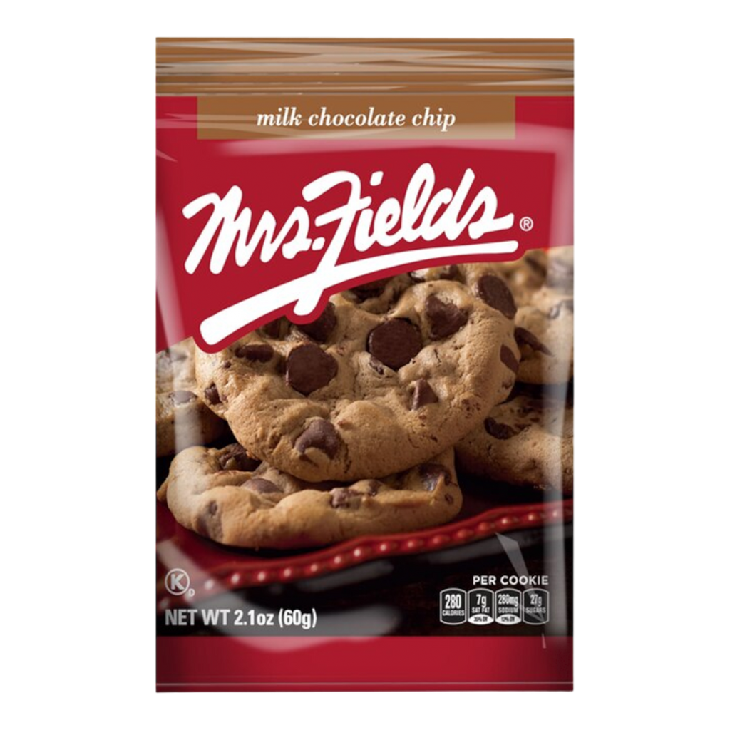 Mrs Fields Milk Chocolate Chip Cookie - 2.1oz (60g)
