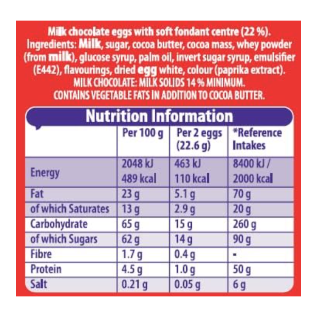 Cadbury Creme Egg Minis Peg Bag - 2.75oz (78g)