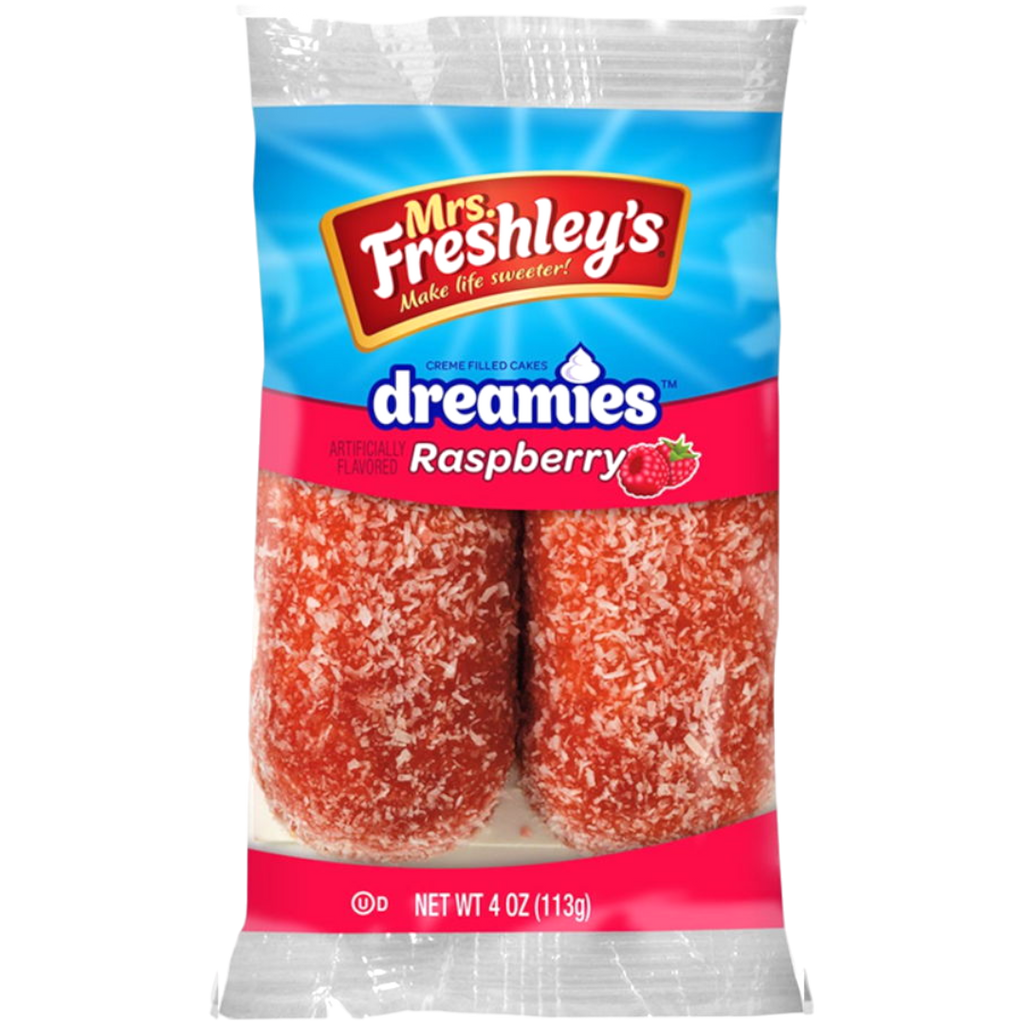 Mrs Freshley's Raspberry Dreamies Twin Pack - 4oz (113g)