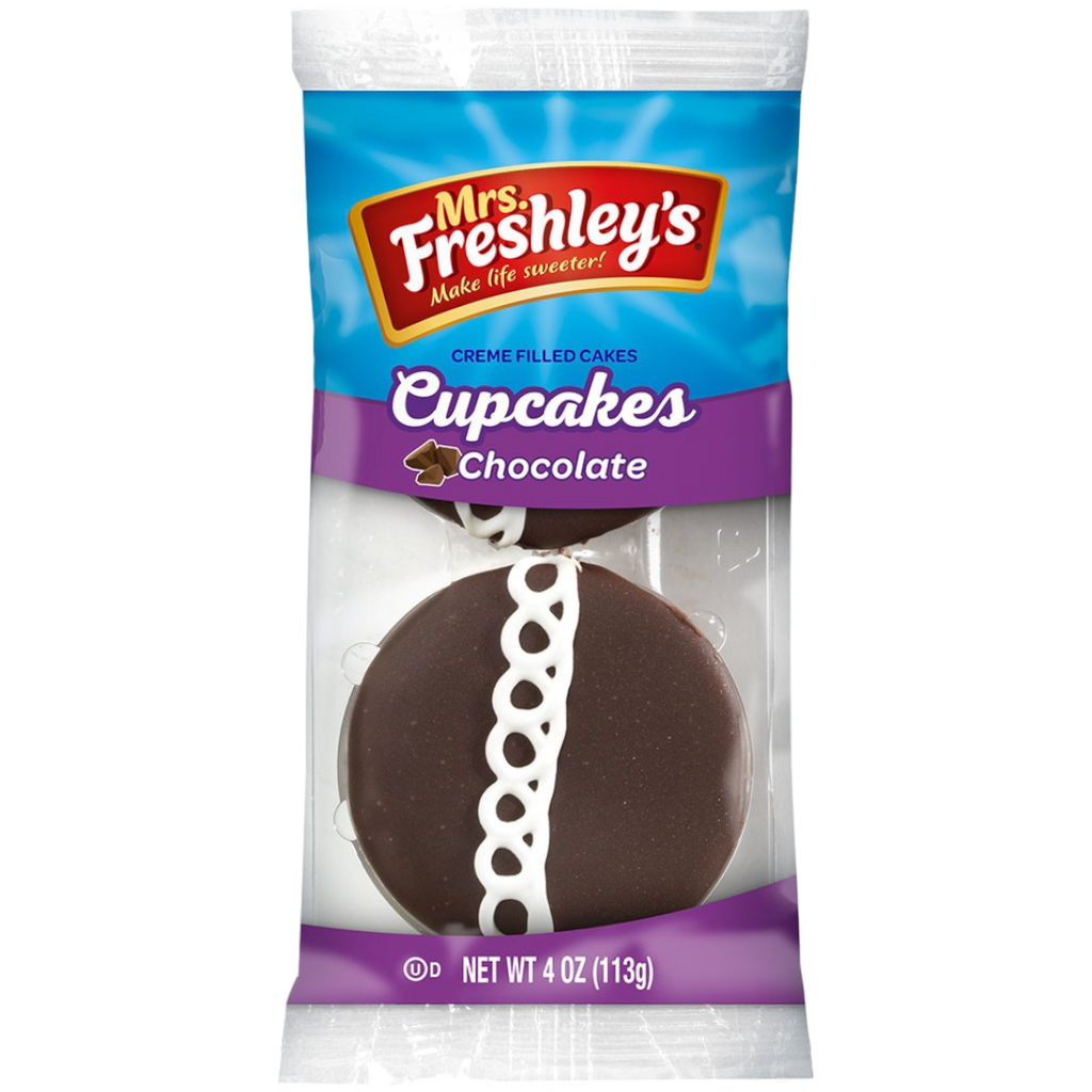 Mrs Freshley's Chocolate Cupcakes Twin Pack - 4oz (113g)