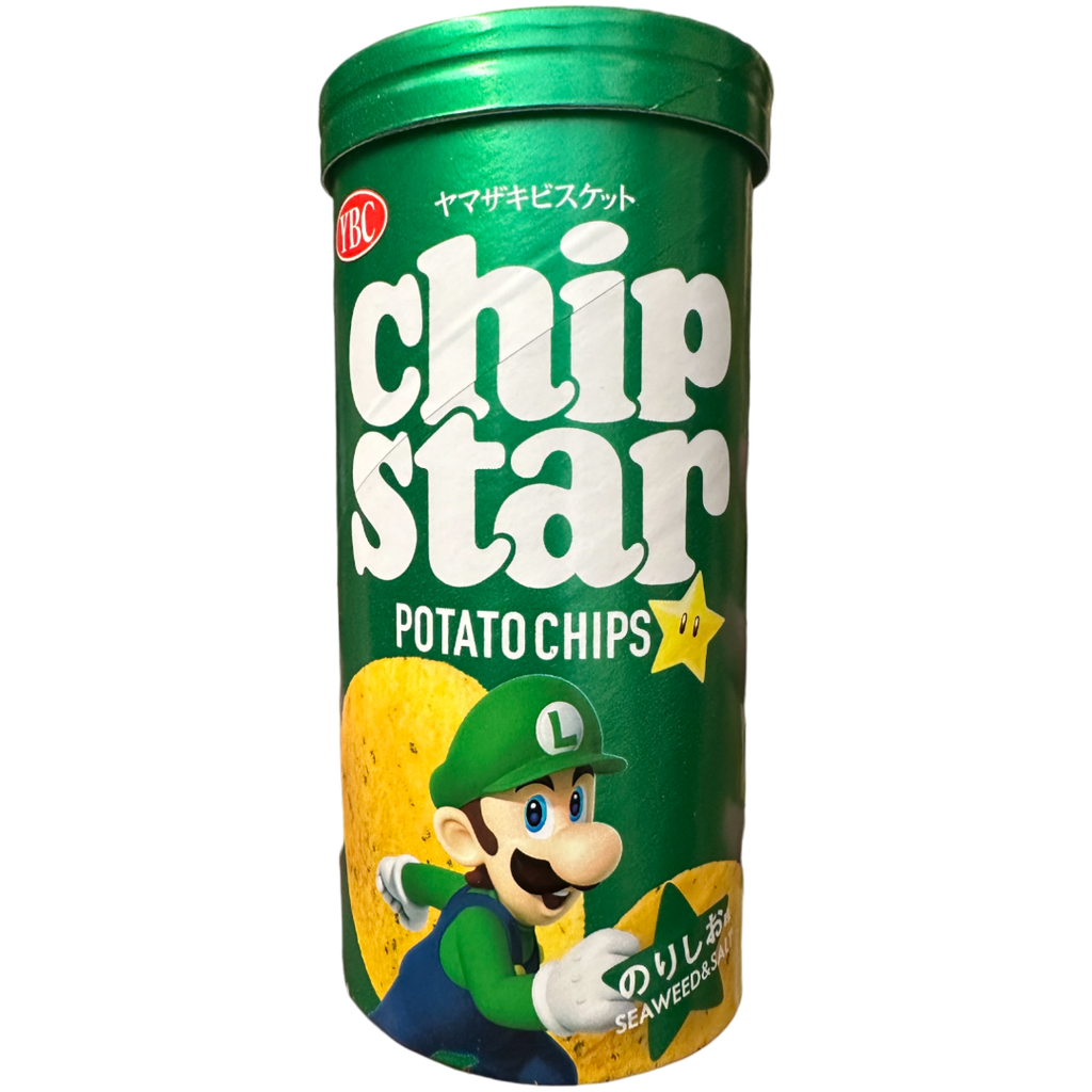 Chip Star Luigi (Super Mario) Salted Seaweed Flavour Potato Chips (Japan) - 1.58oz (45g)