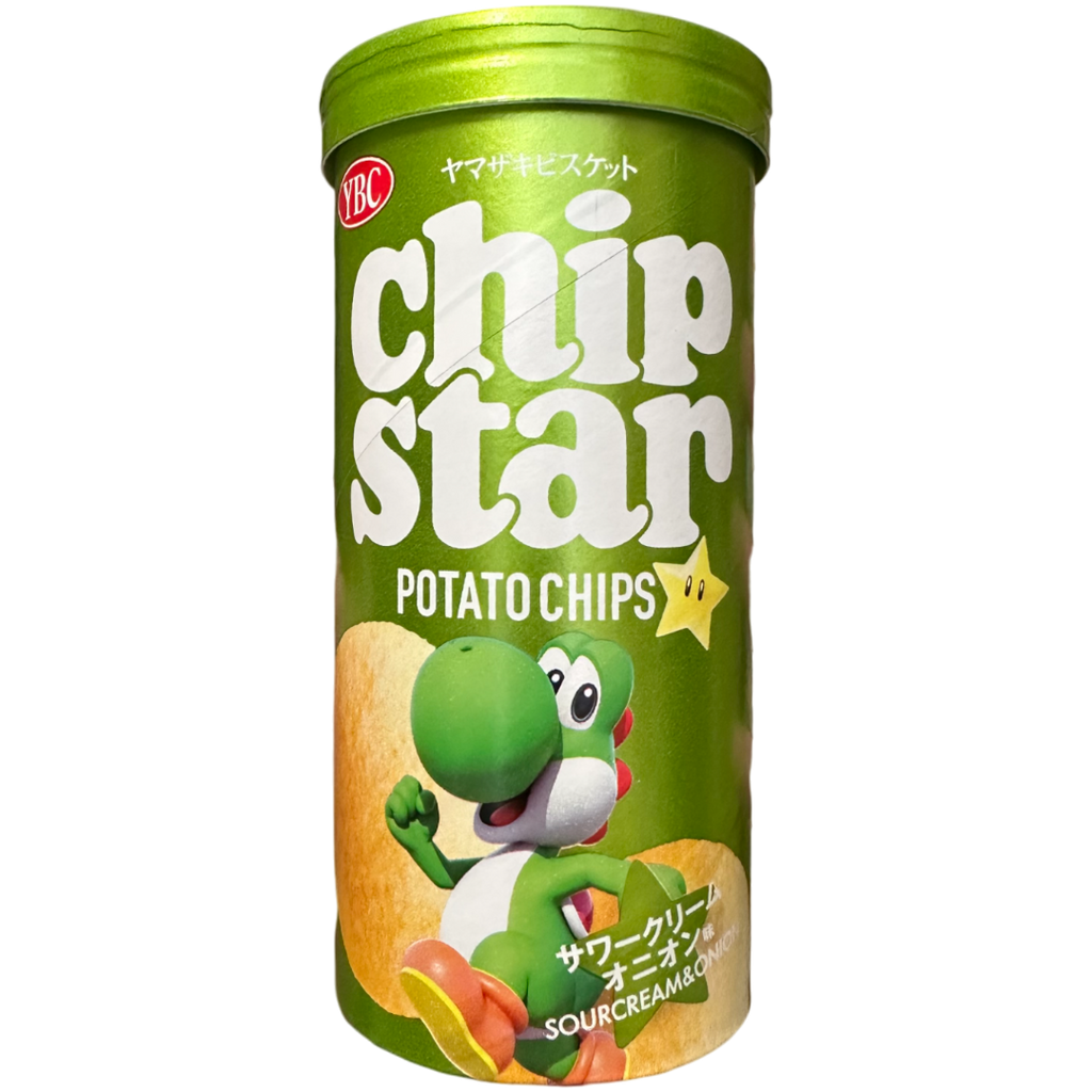 Chip Star Yoshi (Super Mario) Sour Cream & Onion Flavour Potato Chips (Japan) - 1.58oz (45g)