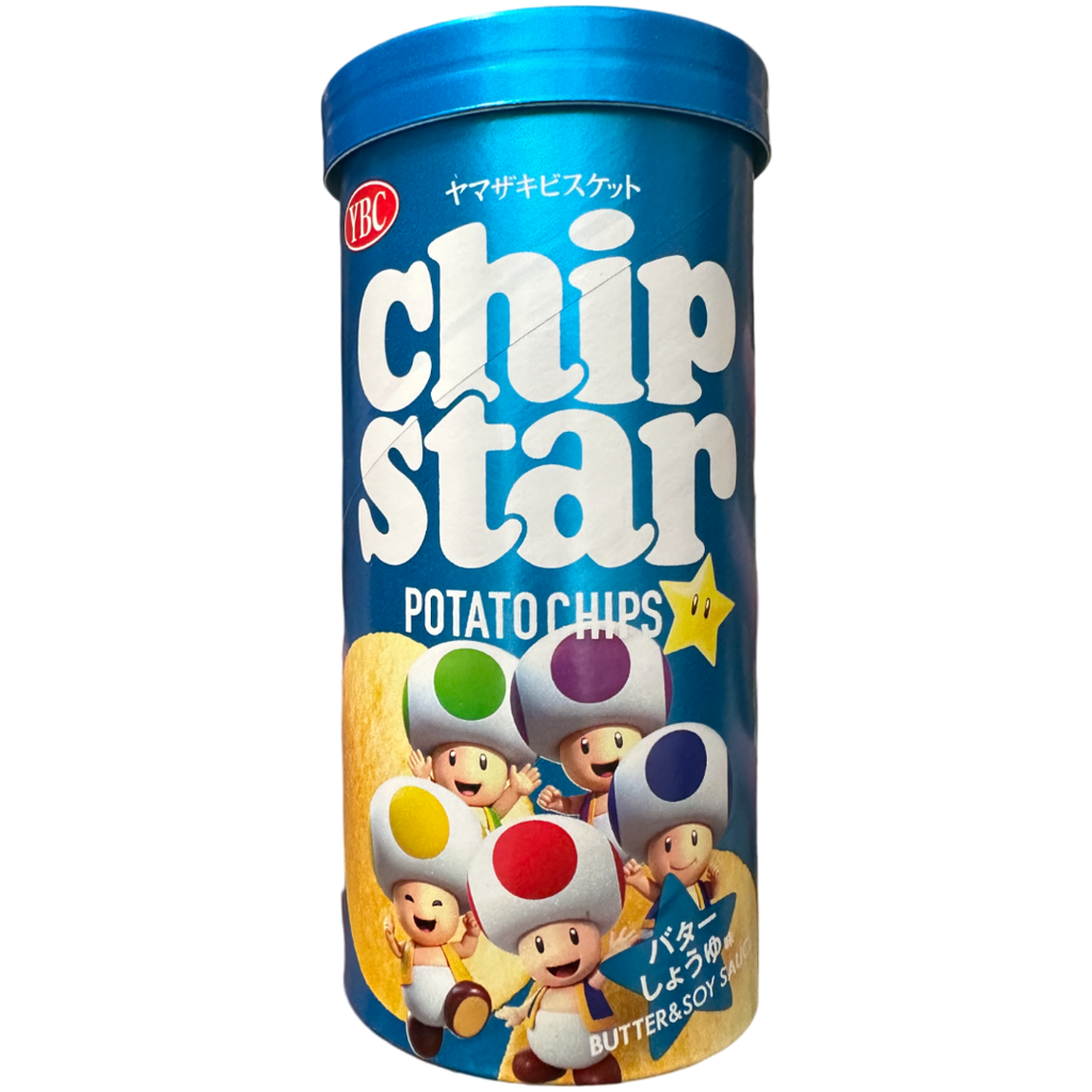 Chip Star Toad (Super Mario) Butter Soy Sauce Flavour Potato Chips (Japan) - 1.58oz (45g)
