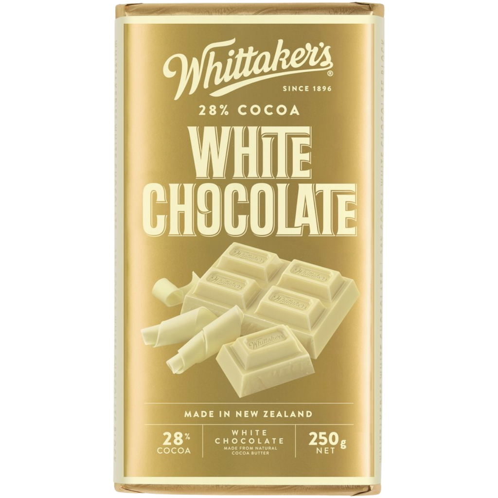 Whittaker's White Chocolate Block (New Zealand) - 8.8oz (250g)