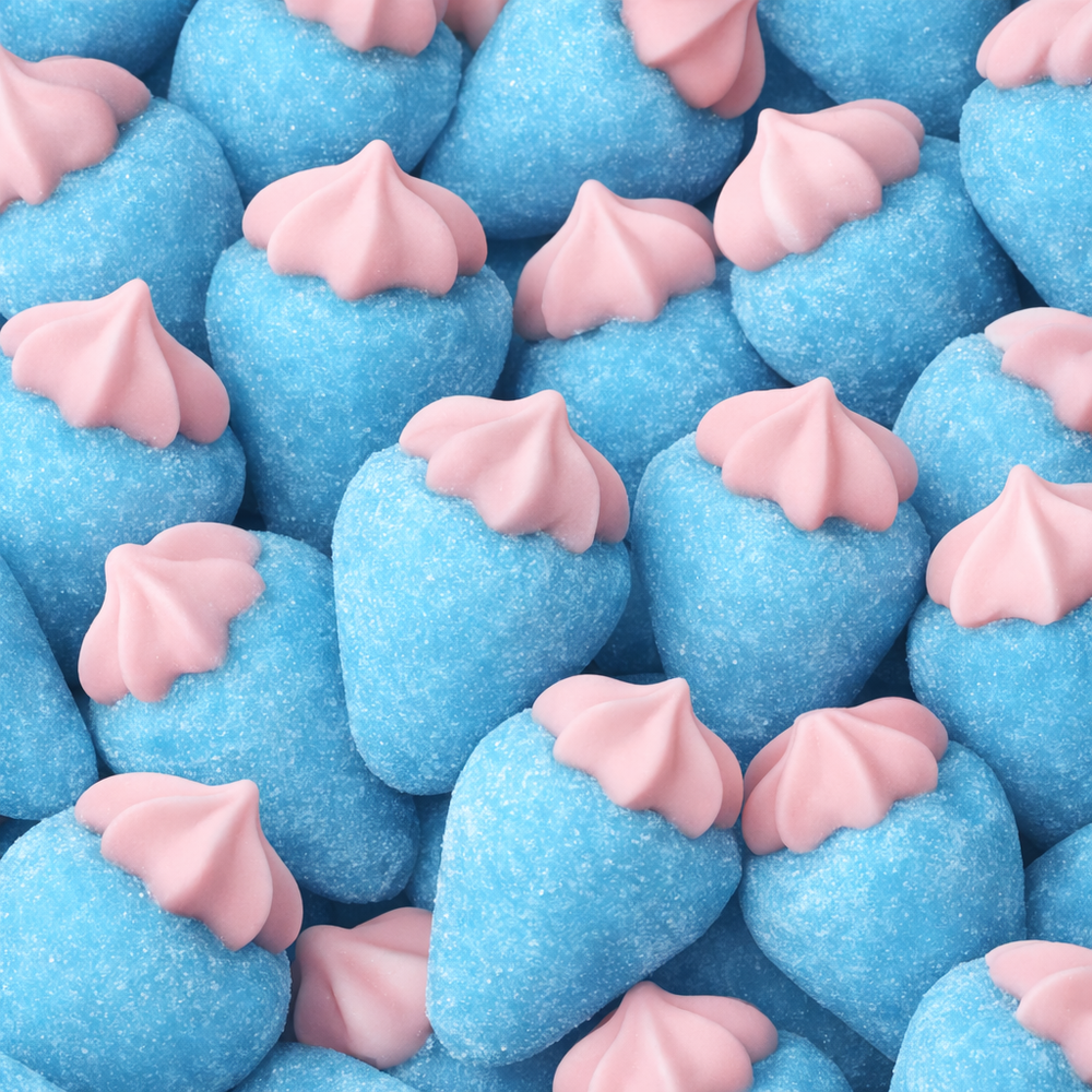 Giant Sour Blue Raspberry Mallows – Poppin Candy