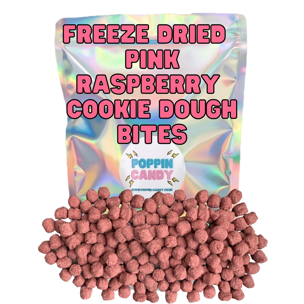 Freeze Dried Pink Raspberry Cookie Dough Bites