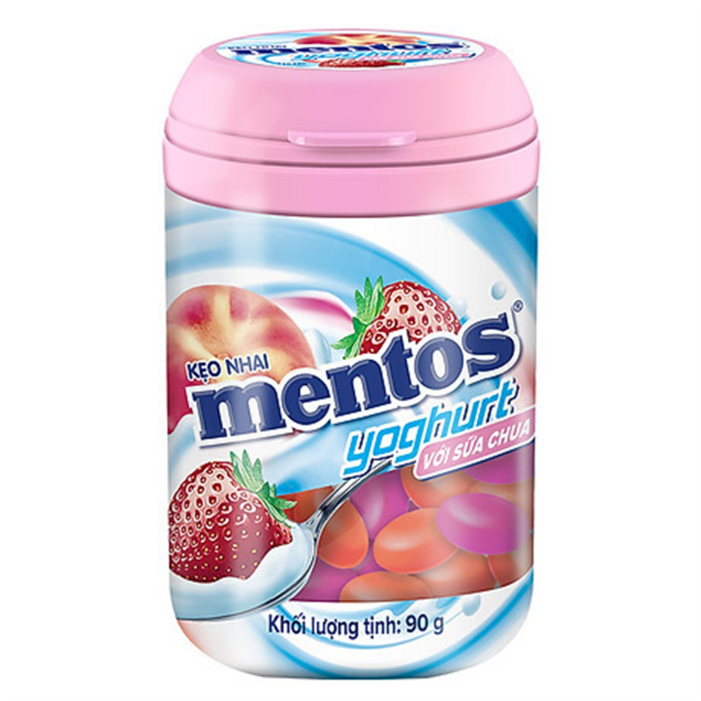 Mentos Strawberry Yogurt Chews (Vietnam) - 3.17oz (90g)