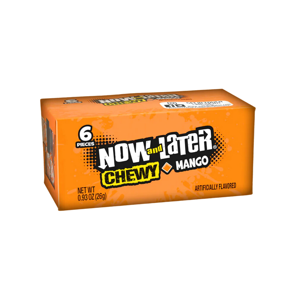 Now & Later 6 Piece CHEWY Mango Fruit Chews 0.93oz (26g)