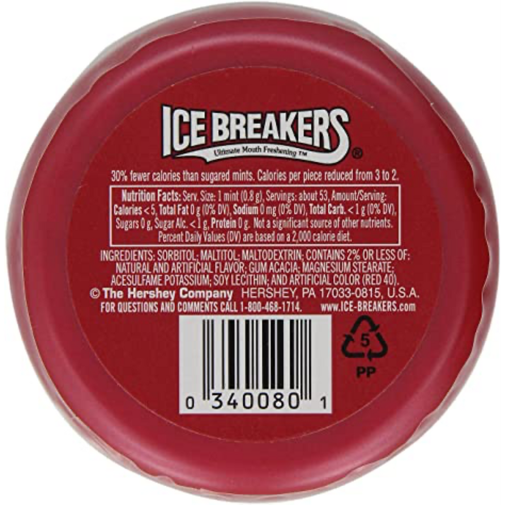 Ice Breakers Mints Cinnamon 1.5oz (42g)