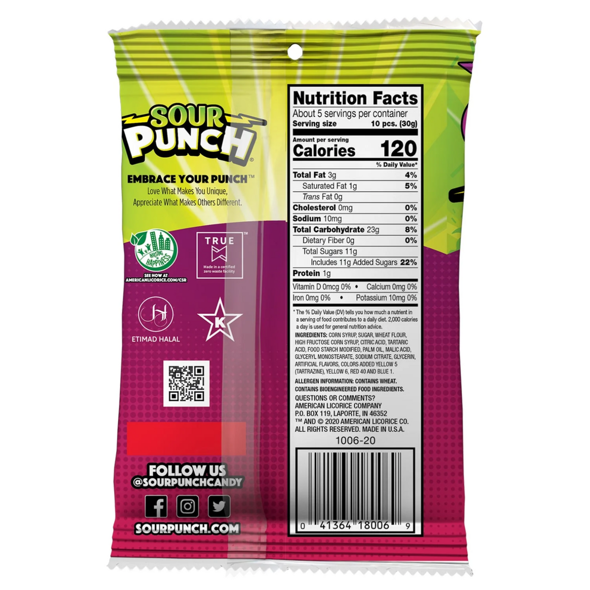 Sour Punch Fan Favorites Bites - 5oz (142g) | Poppin Candy