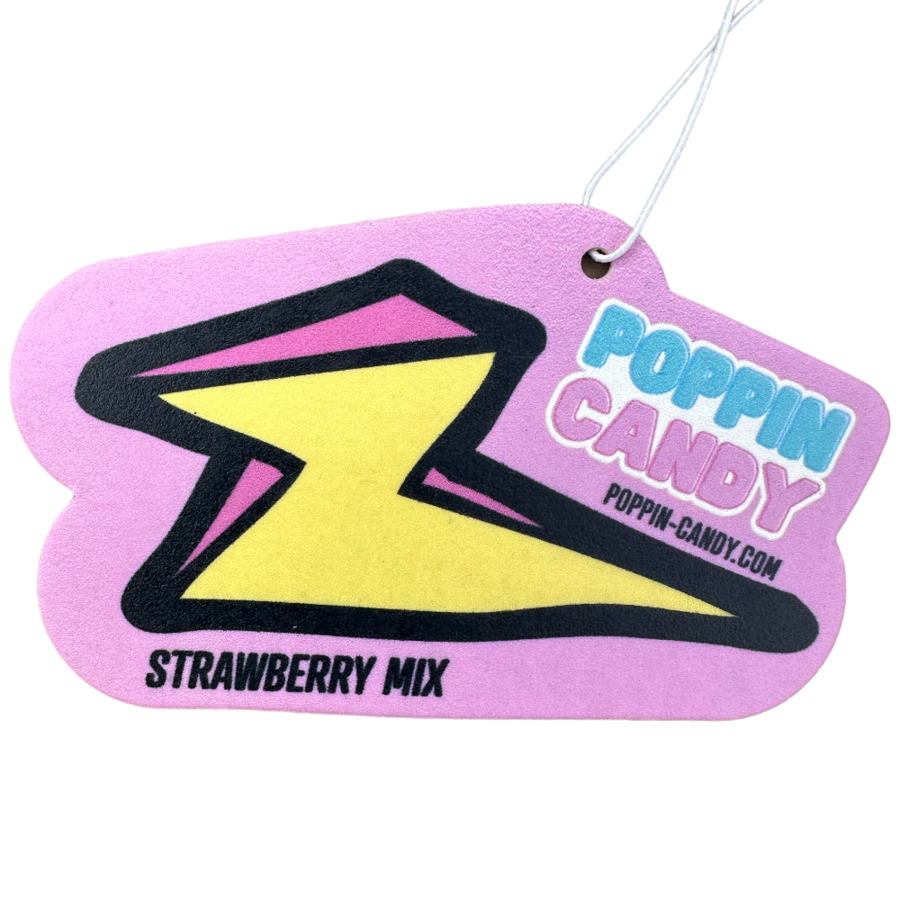 Poppin Candy Strawberry Mix Scented Car Air Freshener Poppin Candy