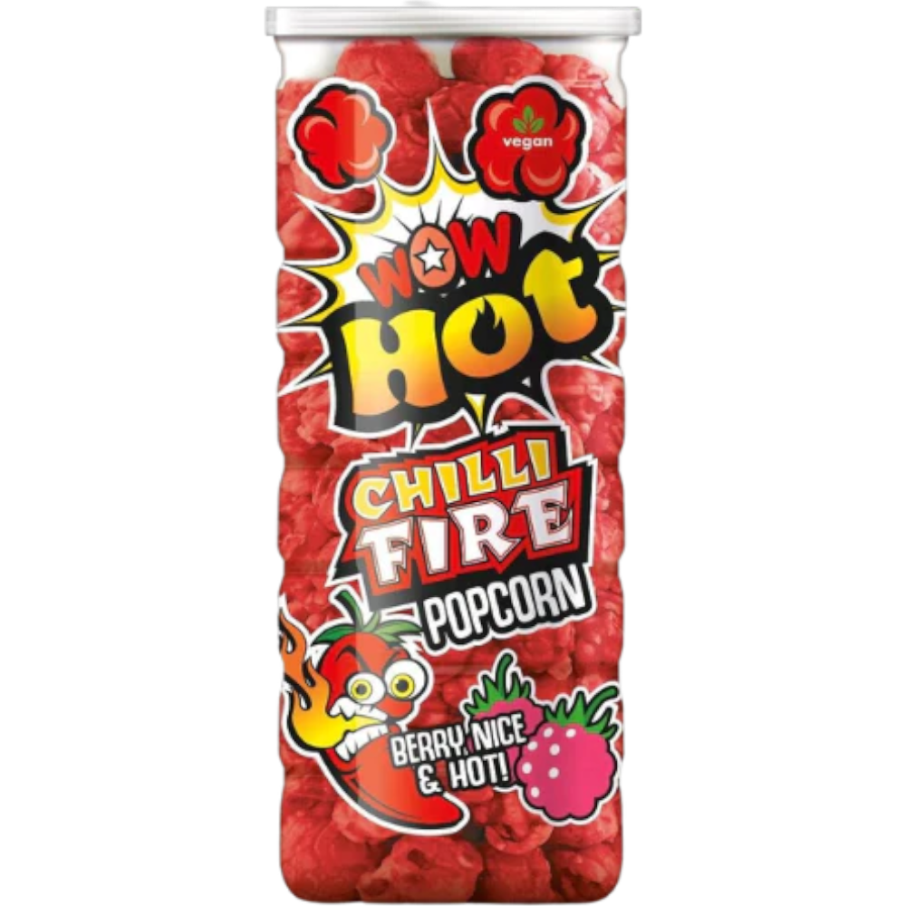 WOW Hot Chilli Berry Fire Popcorn - 6oz (170g) BB 11/05/24