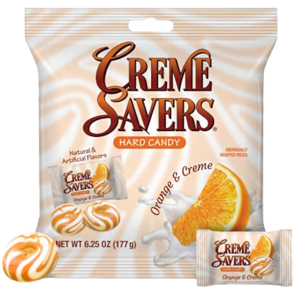 Creme Savers Orange & Creme Hard Candy Share Bag - 6.25oz (177g)