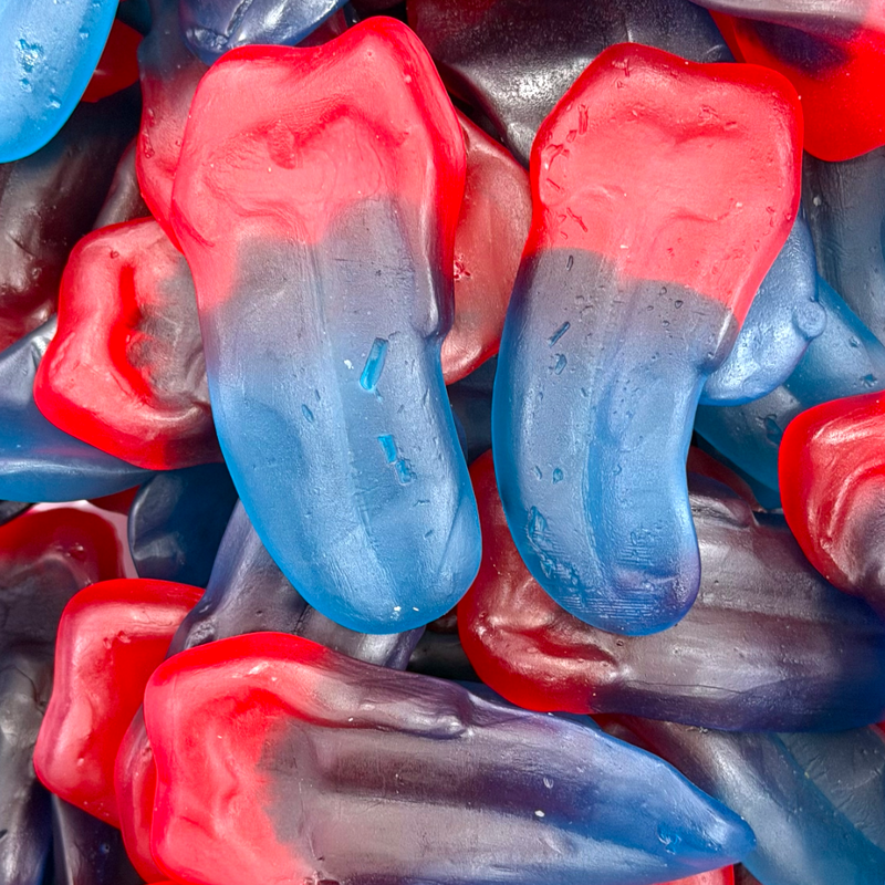 Giant Blue Raspberry & Strawberry Tongues