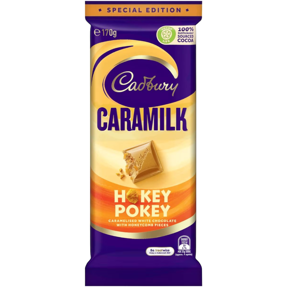 Cadbury Caramilk Hokey Pokey Chocolate Block Special Edition (Australia) - 6oz (170g)