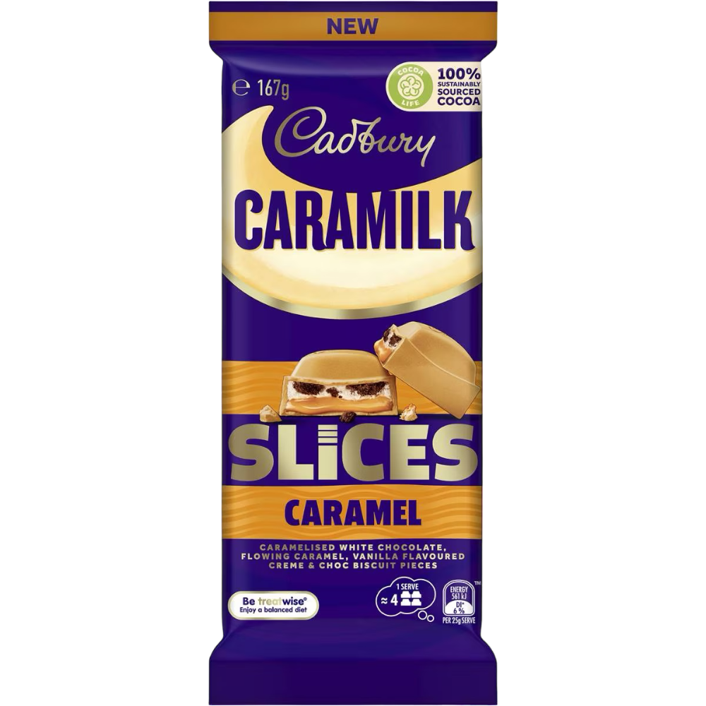 Cadbury Caramilk Slices Caramel (Australia) - 5.9oz (167g)