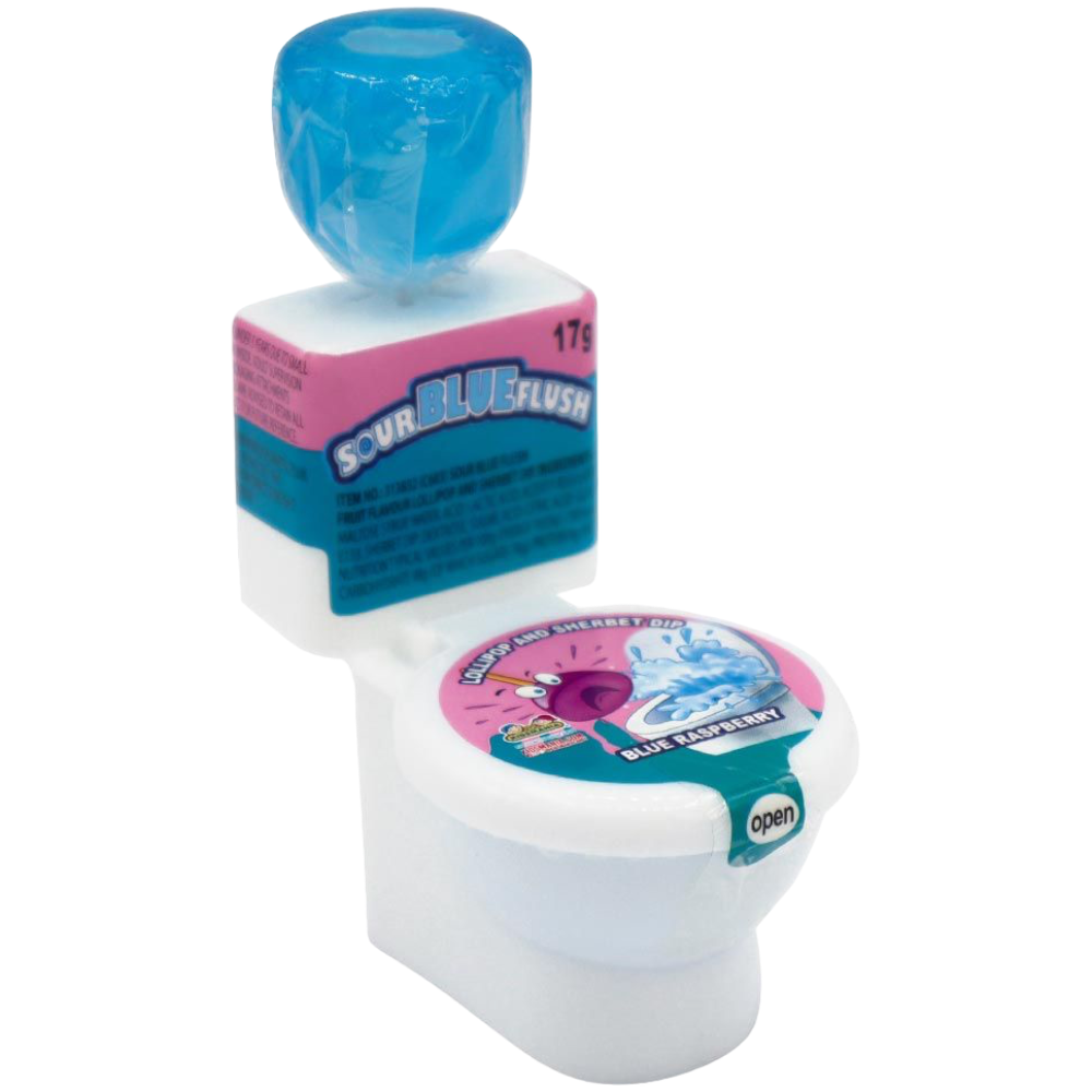 Sour Blue Flush Candy Toilet - 0.59oz (17g)