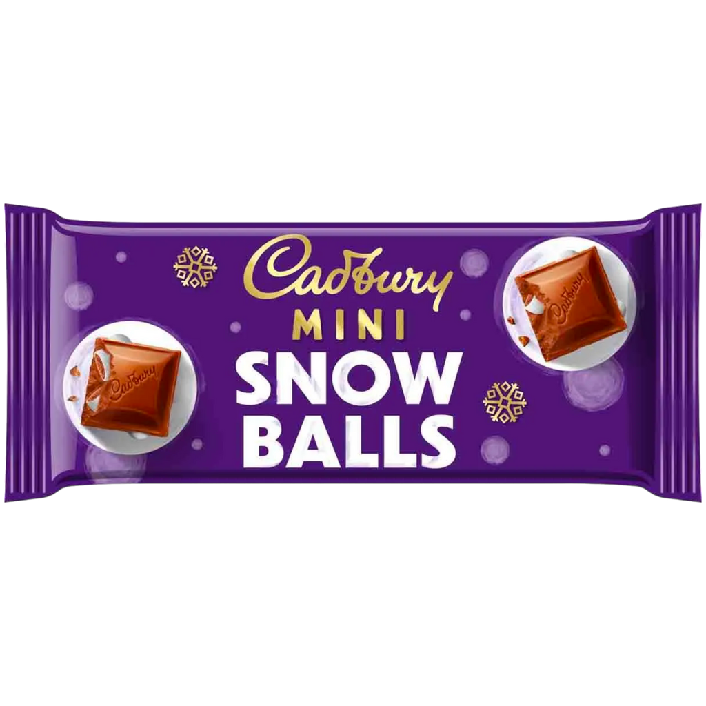 Cadbury Mini Snowballs Chocolate Bar (Christmas Limited Edition) - 3.88oz (110g)