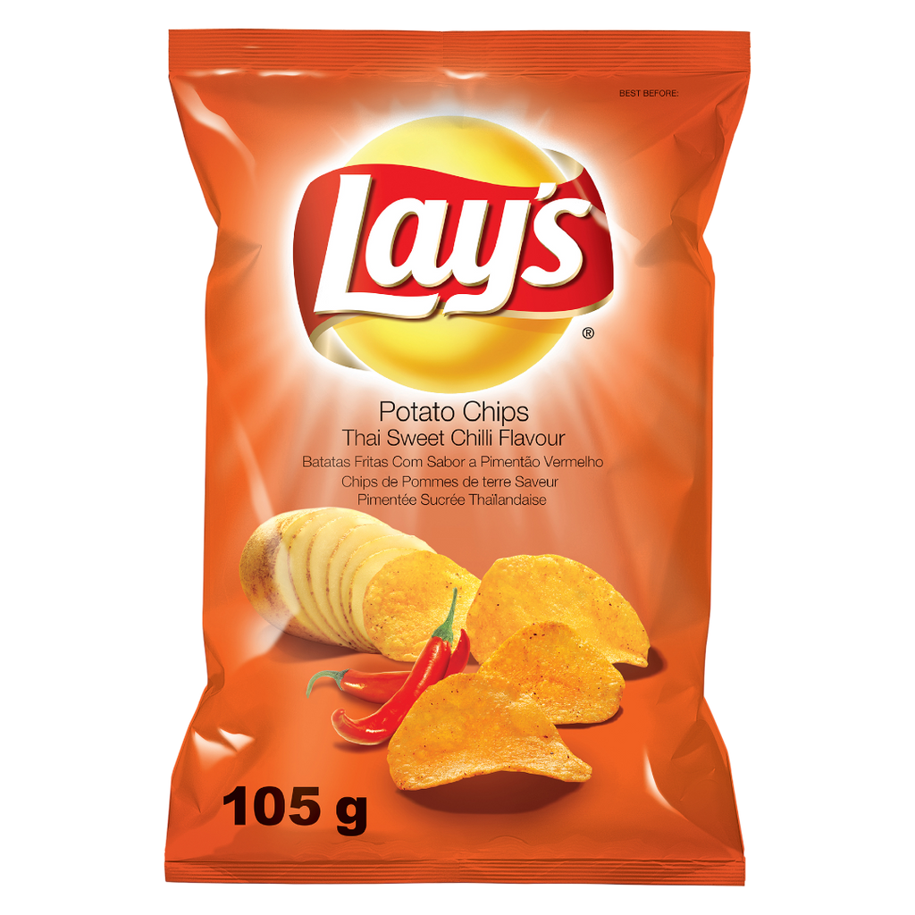 Lay's Thai Sweet Chilli Flavour Potato Crisps – 3.7oz (105g)