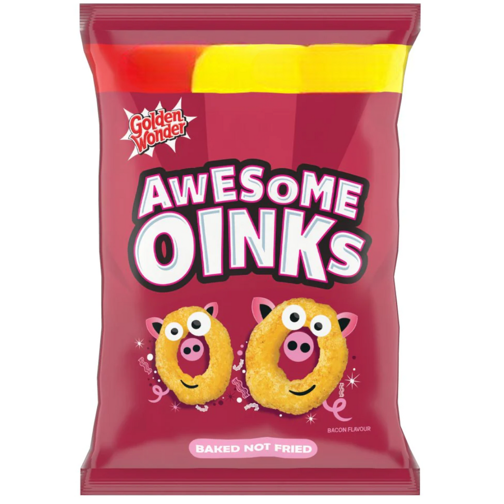 Golden Wonder Awesome Oinks Crisps - 0.7oz (22g)