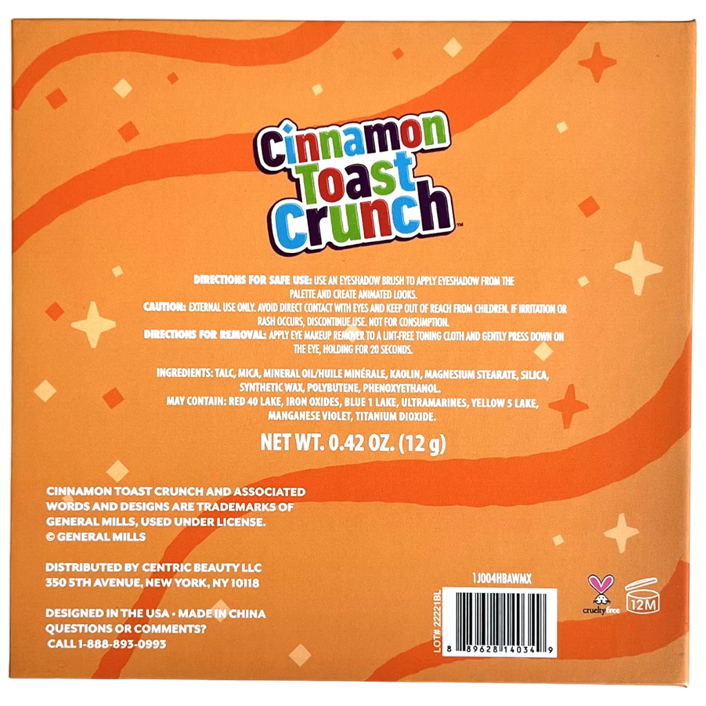 Cinnamon Toast Crunch Eyeshadow Palette - 0.42oz (12g)