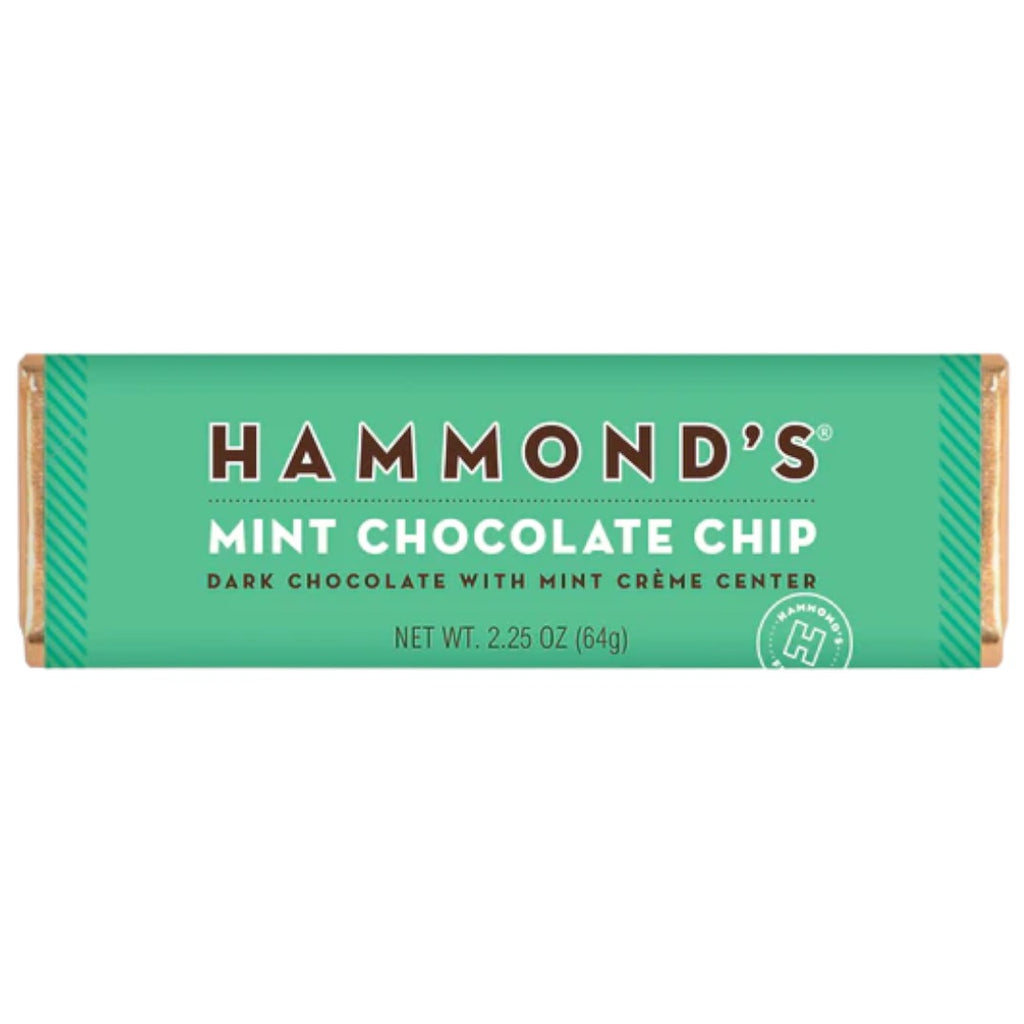 Hammond's Mint Chocolate Chip Chocolate Bar - 2.25oz (64g)