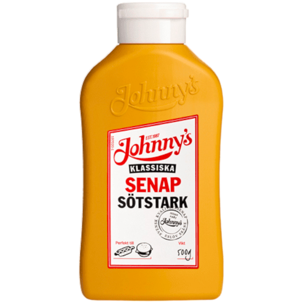 Johnnys Senap Sotstark Hot & Sweet Mustard (Sweden) - 17.6fl.oz (500g)