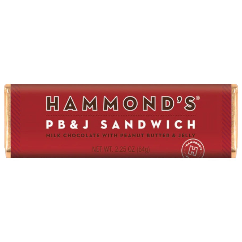 Hammond's PB & J Sandwich Milk Chocolate Bar - 2.25oz (64g)