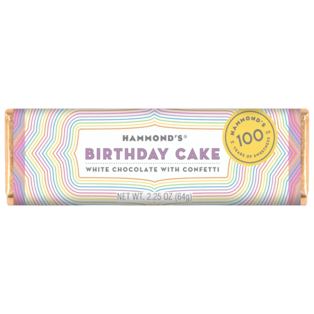 Hammond's Birthday Cake Milk Chocolate Bar - 2.25oz (64g)