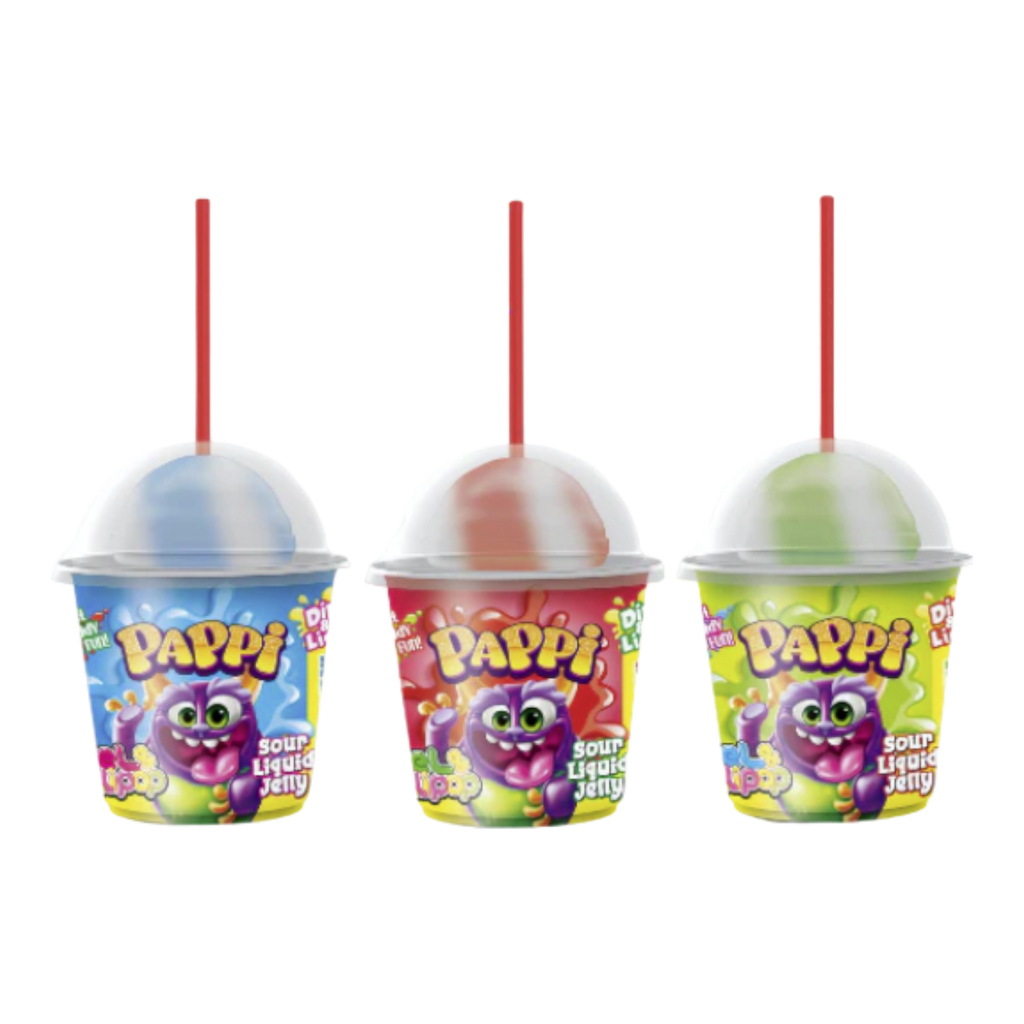 Pappi Sour Liquid Jelly Lollipop - 1.5oz (45g)