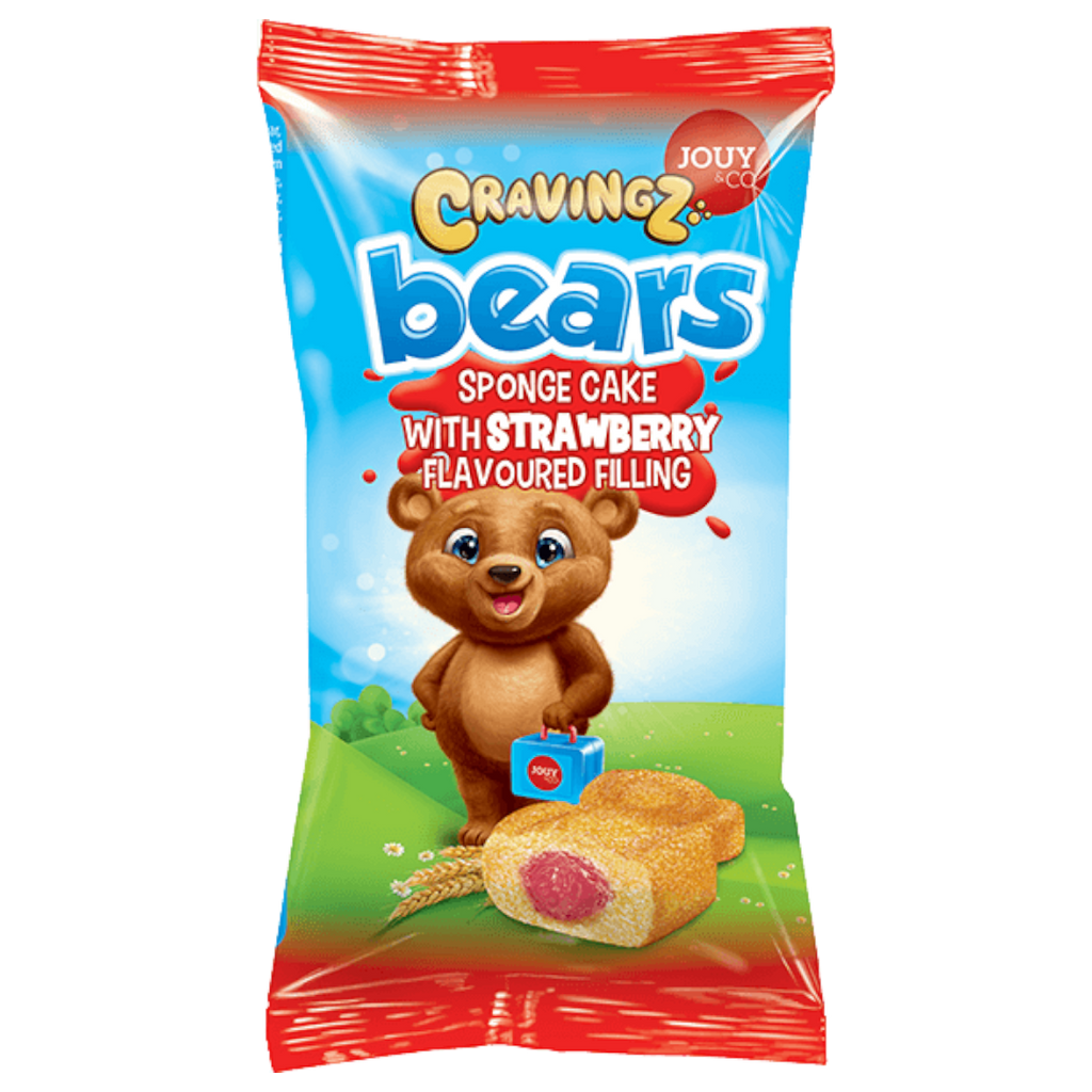 Cravingz Strawberry Bear Cake - 1.41oz (40g)