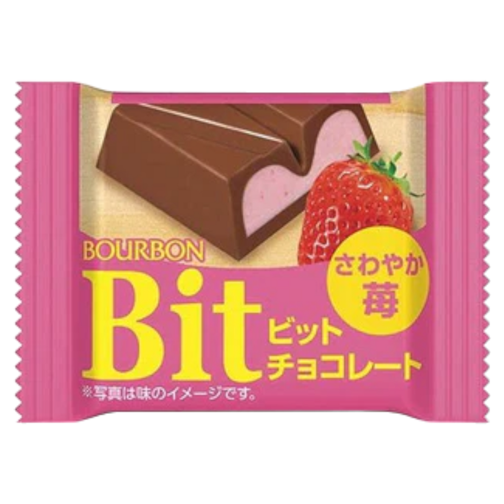 Bourbon Bit Strawberry Chocolate Mini Bar (Japan)- 0.5oz (15g)