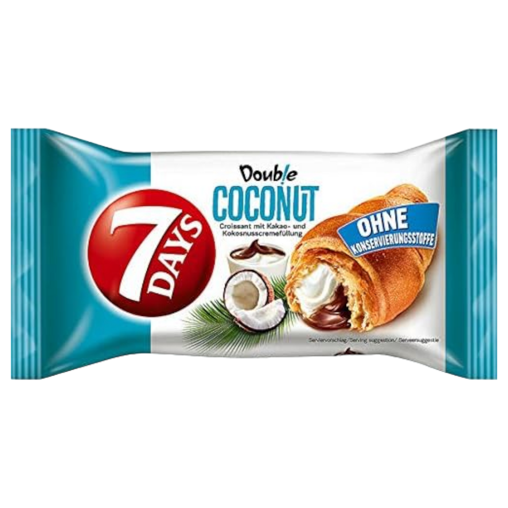 Chipita 7DAYS Double Coconut Cream Croissant - 2.8oz (80g)