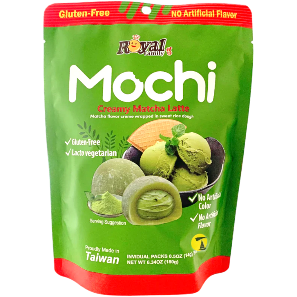 Royal Family Mochi Creamy Matcha Latte Flavour (Taiwan) - 6.34oz (180g)