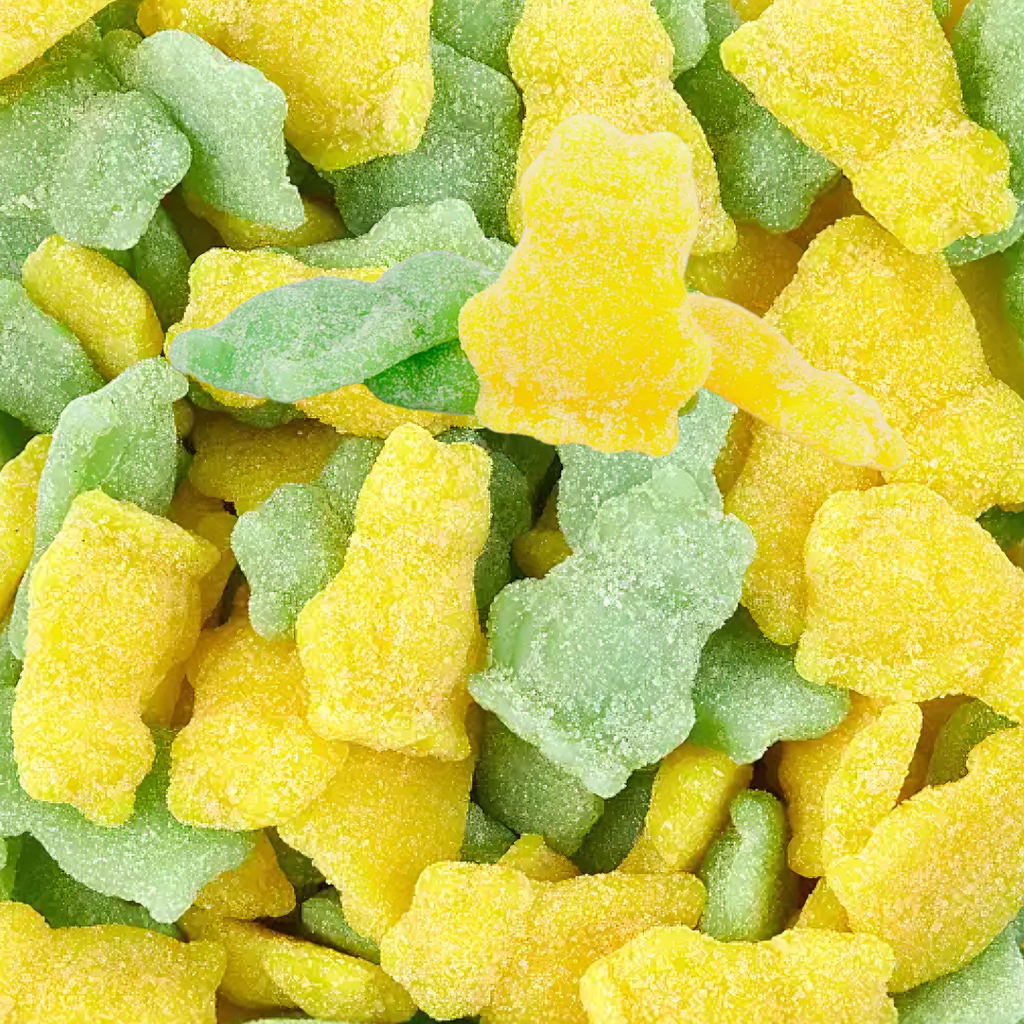 Fizzy Lemon & Lime Frogs (Norwegian)