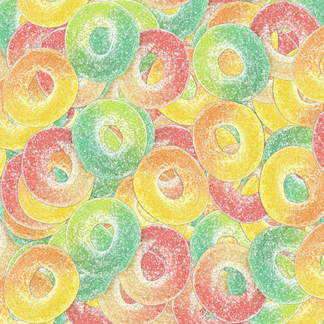Regnbågsringar (Fizzy Rainbow Rings) – Poppin Candy