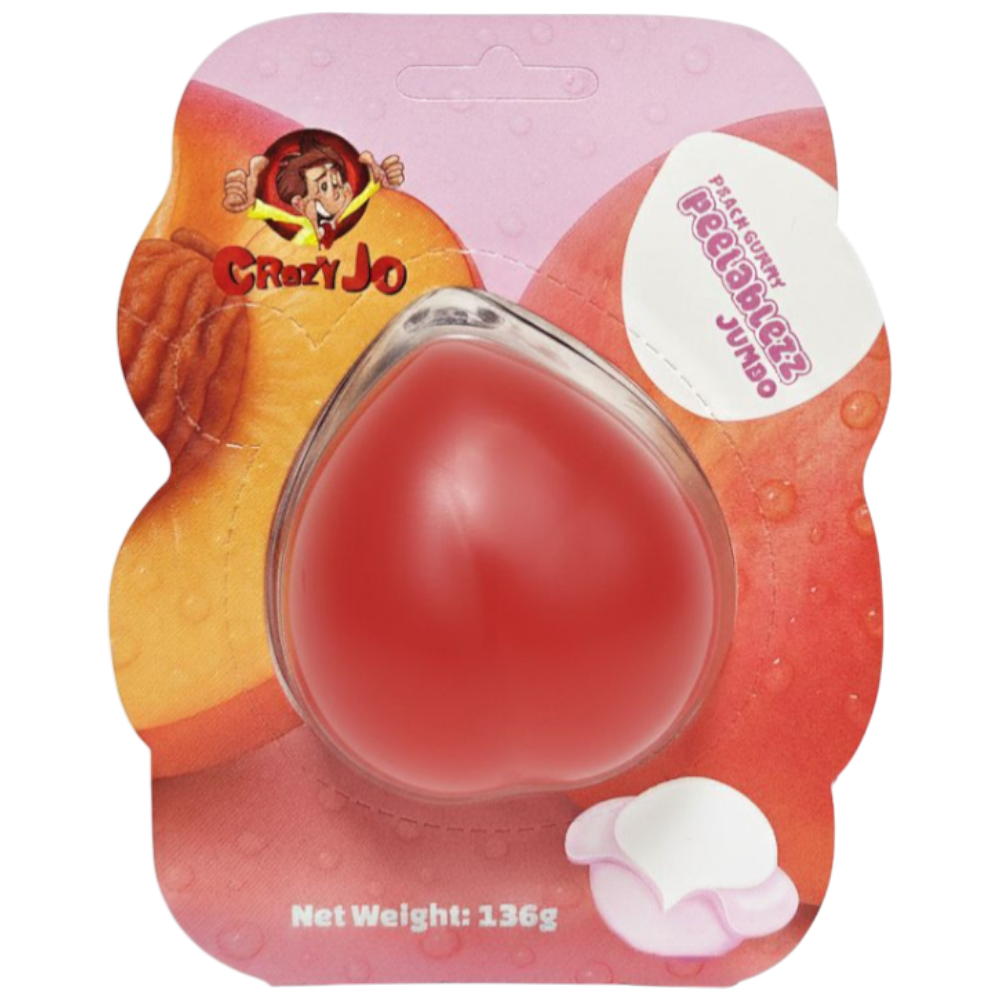 Peelablezz Giant Peelable Gummy Peach - 4.8oz (136g) – Poppin Candy
