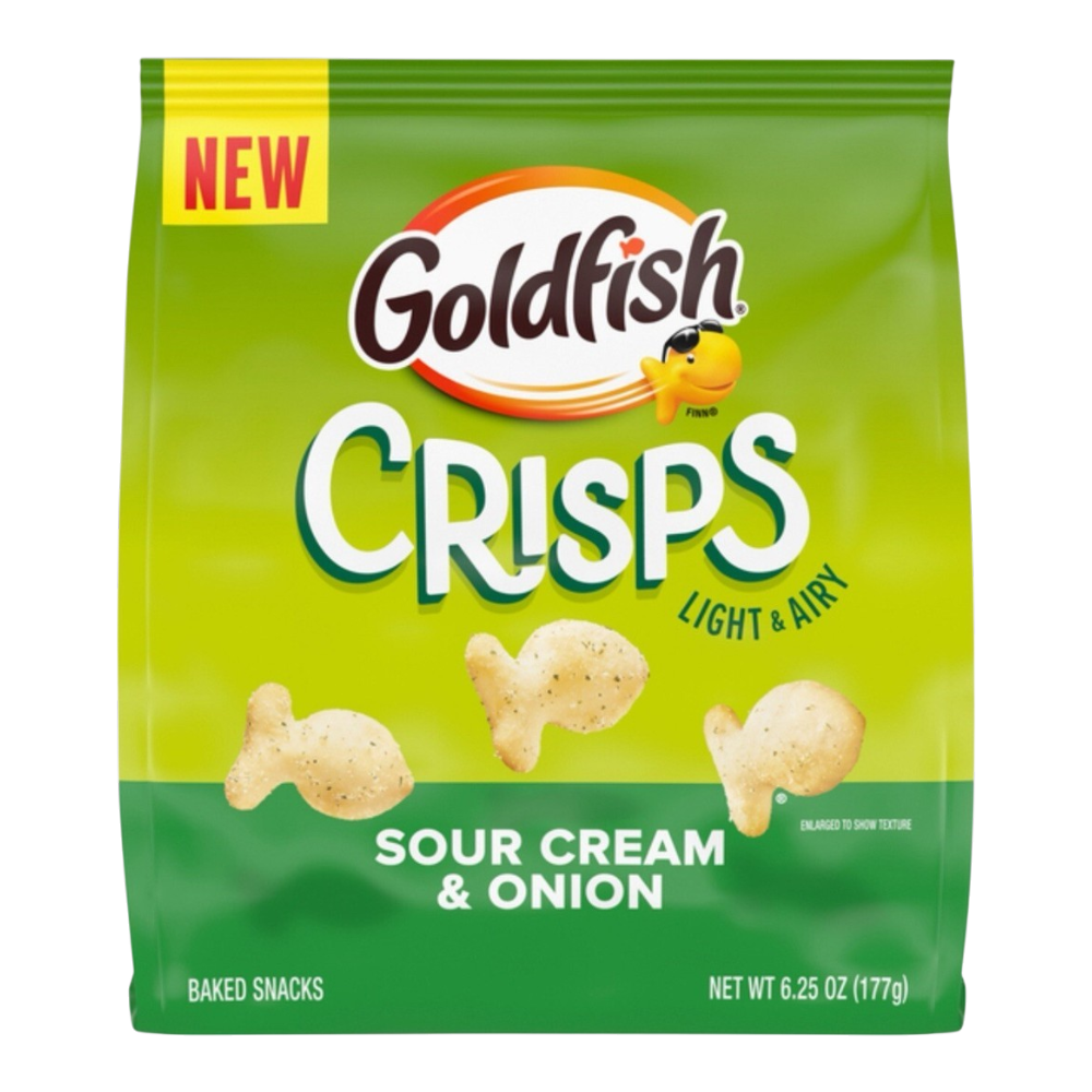 Goldfish Crisps Sour Cream & Onion Flavour - 6.24oz (177g)