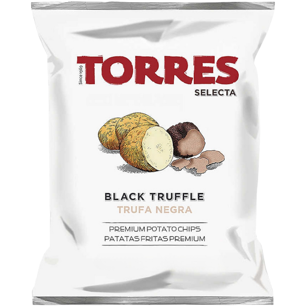 Torres Black Truffle Flavour Potato Crisps Share Bag (Spain) - 4.41oz (125g)