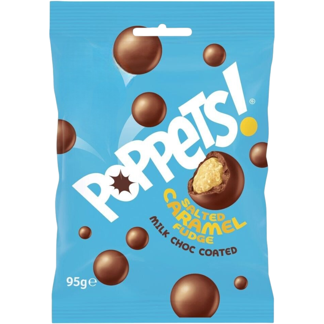 Poppets Milk Chocolate Coated Salted Caramel Fudge Peg Bag - 3.35oz (9 ...