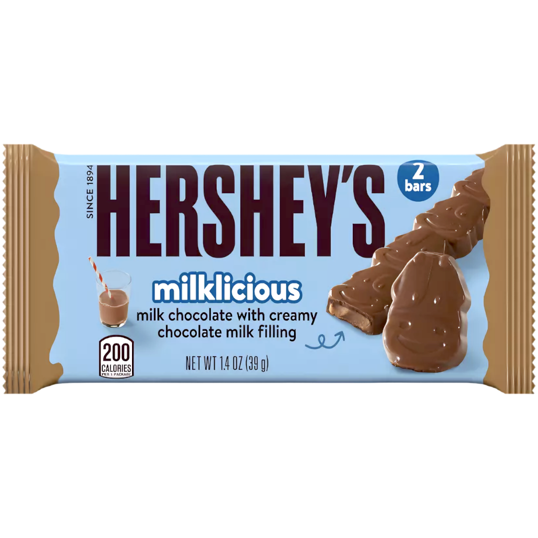 Hershey's Milklicious Creamy Chocolate Milk Filled Milk Chocolate Bar - 1.4oz (39g)