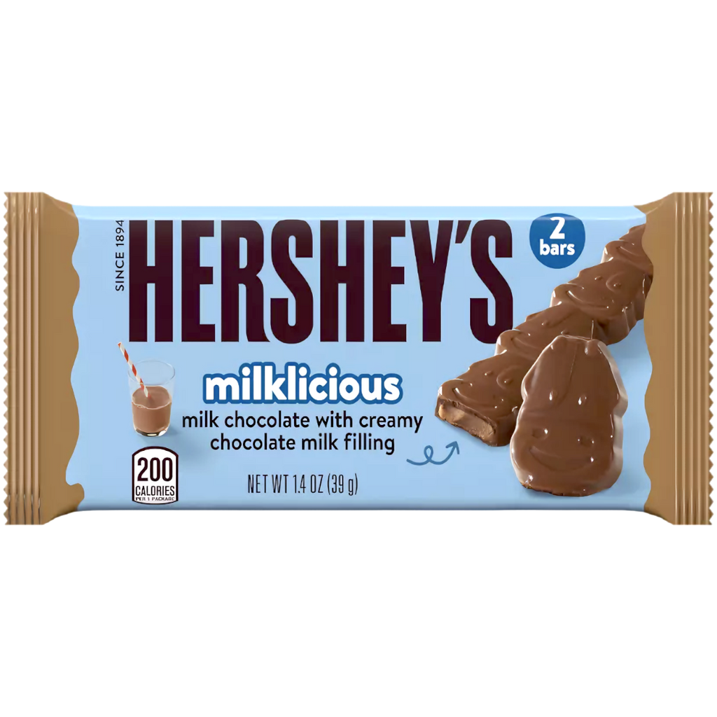 Hershey's Milklicious Creamy Chocolate Milk Filled Milk Chocolate Bar - 1.4oz (39g)