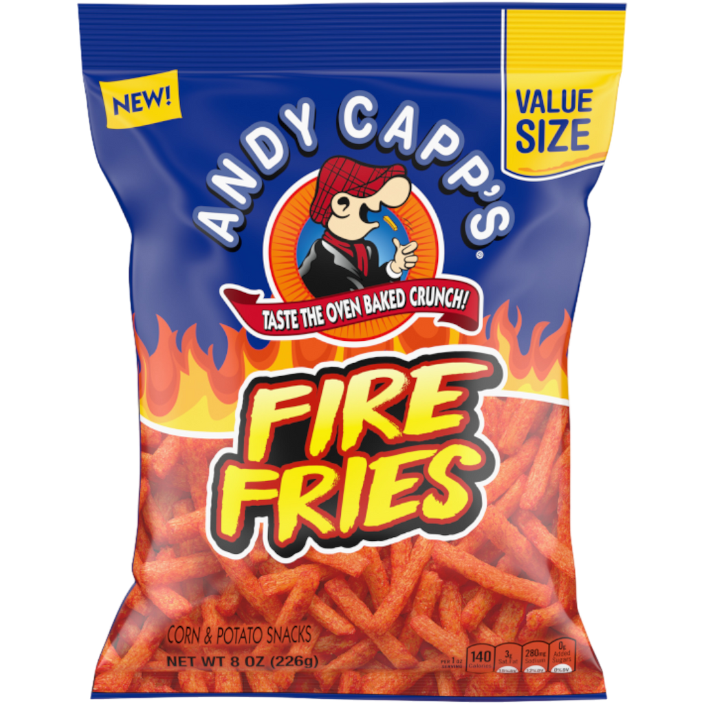 Andy Capp's Fire Fries BIG BAG - 8oz (226g) BB 12/07/24