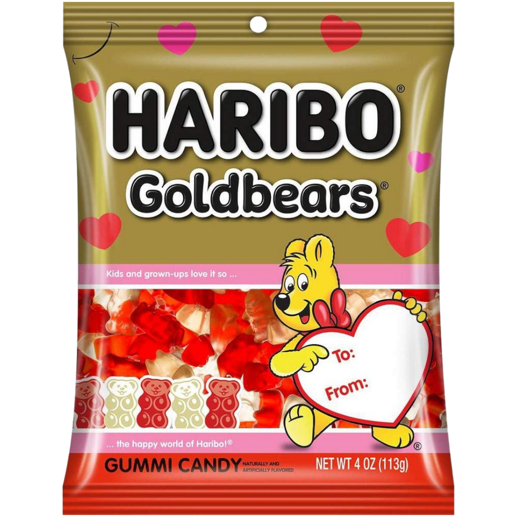 Haribo Goldbears Valentine's Day Raspberry & Pineapple (Limited Edition) - 4oz (113g)