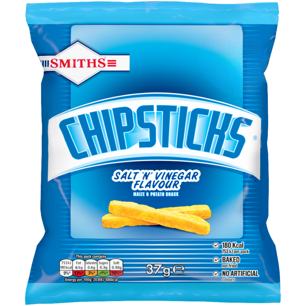 Smiths Chipsticks Salt 'N' Vinegar Snacks - 1.3oz (37g)