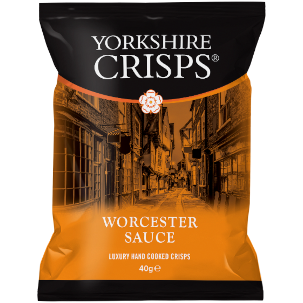 Yorkshire Crisps Worcester Sauce Flavour  - 1.4oz (40g)